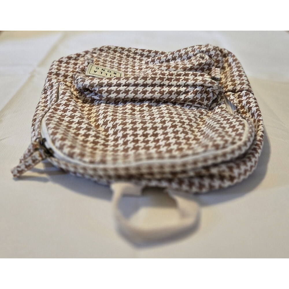 Billabong Mini Mama Houndstooth Backpack Purse Br… - image 4